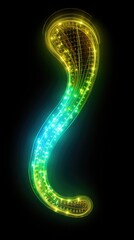 Poster - Abstract glowing neon light