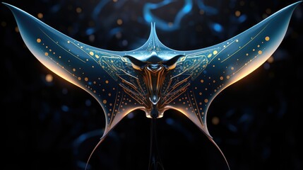 futuristic manta ray design