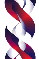 Poster - Abstract Red and Blue Swirls