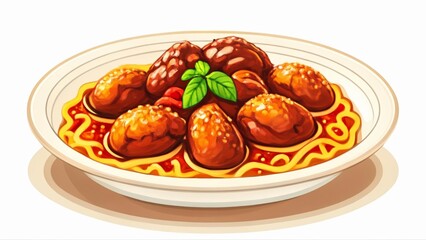  Delicious meatballs and spaghetti dish