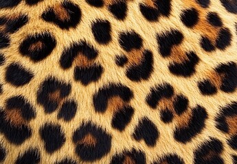 Wall Mural - Leopard Fur Texture Close Up