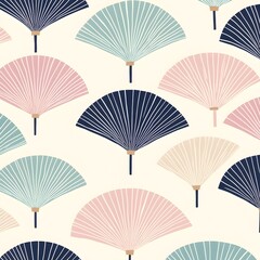 Wall Mural - Abstract Fan Pattern