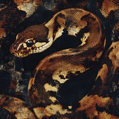 Wall Mural - Closeup of a Snake's Skin