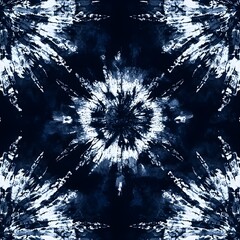 Wall Mural - Abstract Blue Tie Dye Pattern