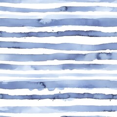 Wall Mural - Watercolor Blue Stripes Background