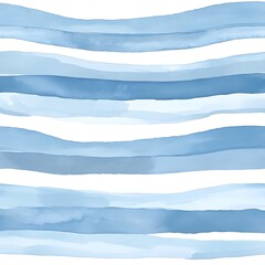 Sticker - Abstract Watercolor Blue Stripes Background