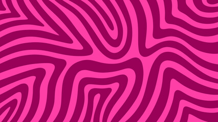 Poster - pink background with wave seamless pattern	design