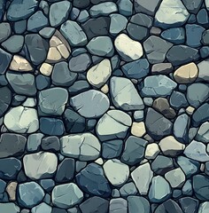 Wall Mural - Stone Wall Seamless Pattern