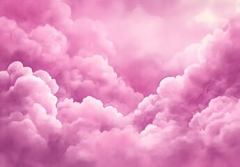 Wall Mural - Pink Clouds Abstract Background