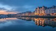 © K silver - A city with a river running through it