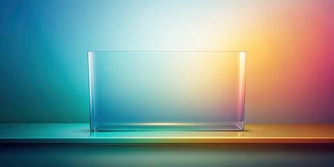 Wall Mural - gradient glass background, rendering , Glass, gradient,background, rendering, abstract, design, texture, pattern