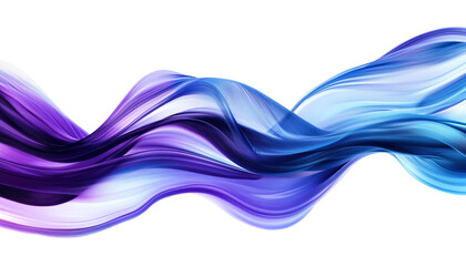 blue purple smoke wave movement 3d abstract gradient motion render isolated on transparent backgroun