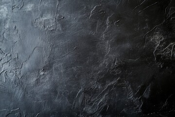 Wall Mural - Black dark concrete wall background. Pattern board cement texture grunge dirty scratched for show anthracite promote product urban floor and abstract paper design element decor. Blackboard blank , ai