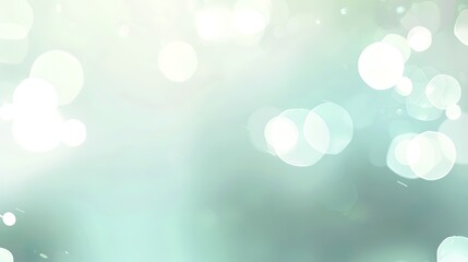 Abstract blurred background featuring a gradient of soft turquoise colors with light blue and green hues, adorned with white bokeh circles, ideal for web design and digital marketing services in onlin