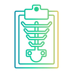 Sticker - pelvis Line Gradient Icon