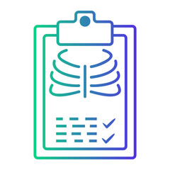 Sticker - ribcage Line Gradient Icon