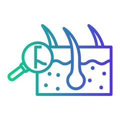 Sticker - skin Line Gradient Icon