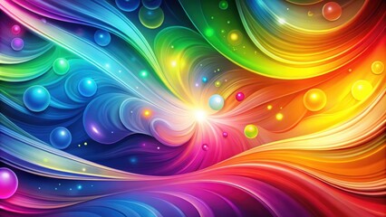 Wall Mural - Abstract colorful background with vibrant hues and blending shapes, colorful, abstract, background, vibrant, hues, blending