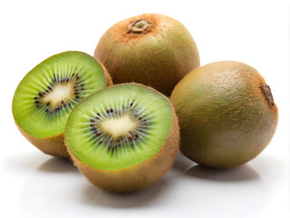 kiwi fruit isolated on white