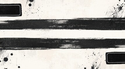 Poster - Abstract Black   White Paint Splashes Background Texture