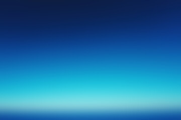 Wall Mural - deep blue ocean gradient fading to cyan and white