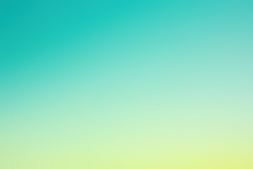 Wall Mural - turquoise and yellow gradient background fading to white