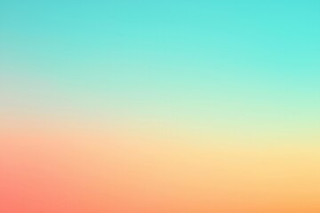 Wall Mural - turquoise blue fading to coral pink gradient background