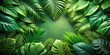 © lapeepon - Beautiful lush green tropical leaves background for nature themes, lush, green, background, tropical, leaves, nature