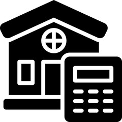 Wall Mural - house calculation icon