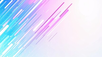 Poster - Abstract Blue Pink White Diagonal Lines Background