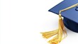 © BOJOShop - Graduation Cap with Golden Tassel on White Background
