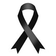 © Haza - Black ribbon as a symbol or remembrance and mourning