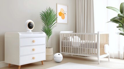 Baby Monitor in a Nursery Room