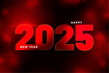 Wall Mural - 2025 new year eve red background for social media post