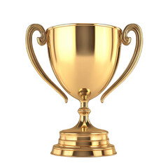 golden trophy cup.