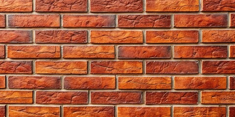 Wall Mural - Rough-textured red brown brick tiles form a decorative wall background, providing a natural and cozy atmosphere to any