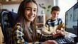 © sirisakboakaew - Accessible remote education setup for disabled students,