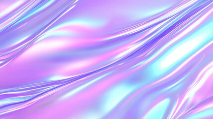 Canvas Print - Abstract Holographic Background with Iridescent Colors