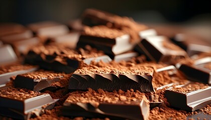 Wall Mural - Decadent Magic Bars with Chocolate Chips and Elegant Double Exposure Silhouette