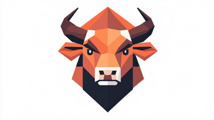 Poster - Stylish bull head vector featuring modern cartoon textures, perfect for design projects and creative works.