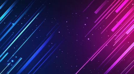 Sticker - Discover a stunning blend of blue and purple neon arrows, creating a striking techinspired background for modern designs.