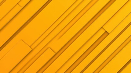 Poster - Bright yellow abstract backdrop featuring sleek vector lines and modern diagonal shading for a chic, stylish look.