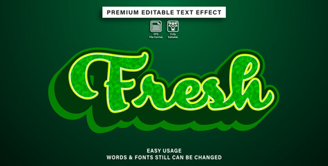 Poster - Fresh editable text effect style