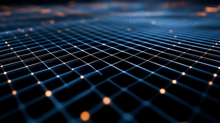 Abstract grid representing a website s architecture, backend development visualization, digital infrastructure