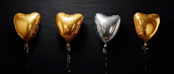 Sticker - Heart-Shaped Balloons