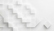 © Artfinity - Random shifted white cube boxes block the background wallpaper banner. abstract 3d square white technology communication concept background. Random shifted white cube square boxes block the background