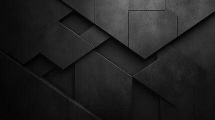 Wall Mural - A black and white image of squares and triangles.