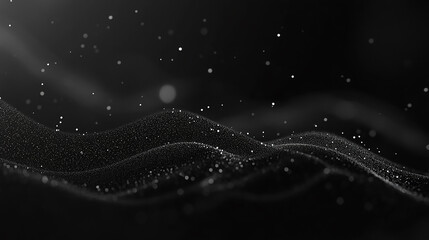 Wall Mural - abstract blur black and white bokeh background.