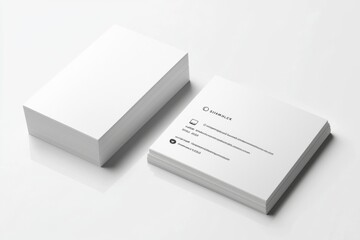 Business Card Mockup on Isolated Background created with Generative AI