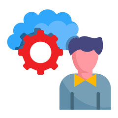 Sticker - Cloud Administration Icon